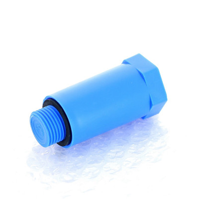 Заглушка Н UNI-FITT монтажная 1/2" с плоской прокладкой (синяя) (608B2000)