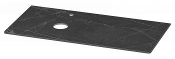 Столешница под раковину Misty Роял 1000x496x10 черный, белый (VS03-100)
