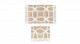Комплект ковриков Primanova FRESKO для ванной 2 пр. 60х100 см и 50х60 см. ворс 1,5 см. акрил D-20006  (D-20006)