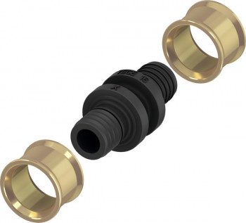 Соединение труба-труба TECEfloor, аксиальная запрессовка, для трубы поверхностного отопления SLQ PE-RT/Al/PE-RT, 16 х 16 (77220015)
