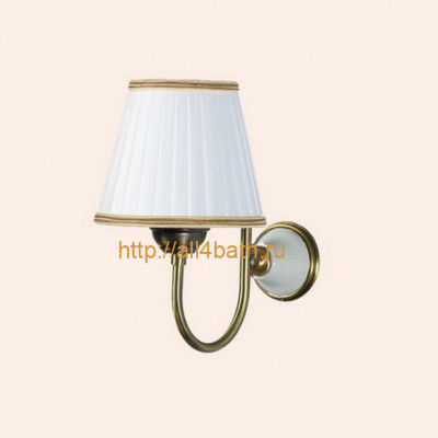 Tiffany World Harmony TWHA029 bi/br + TWHA14-01.50 bi/oro светильник настенный, основание: бронза/белый, абажур: белый золото
