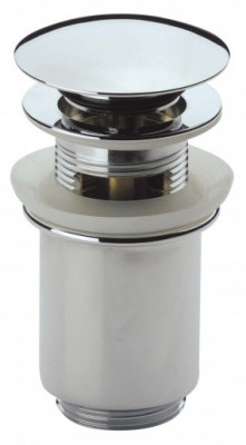 Донный клапан Remer RR 905 CC click-clack, с переливом, хром
