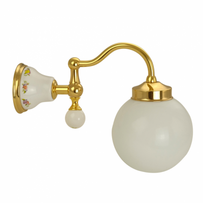 MIGLIORE Provance 17710 светильник настенный плафон шар, керамика с декором/золото