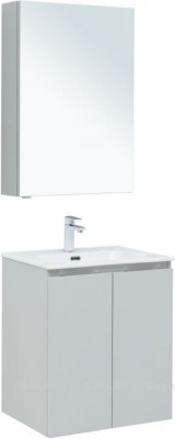 Комплект мебели для ванной Aquanet Алвита New 60 2 дверцы, серый (00274531)