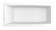 Ванна акриловая Marka One AELITA 150x75 Slim прямоугольная 224 л белая (01ае1575слим)  (01ае1575слим)