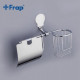 Держатель для туалетной бумаги с дезодорантом Frap металл/пластик, белый/хром (F3303-1) (СНЯТ с пр-ва)  (F3303-1)