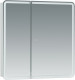 Зеркало-шкаф в ванную Aquanet Оптима 80 с LED подсветкой белый (00311862)  (00311862)