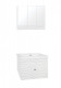 Комплект мебели Style Line Вероника 80 Plus белый  (ЛС-00000156+ЛС-00000057+ЛС-00000252)