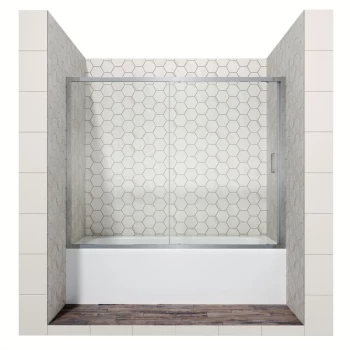 Шторка для ванны 150 см Ambassador Bath Screens 16041104 прозрачное п-ль хром