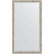 Зеркало напольное Evoform ExclusiveG Floor 201х111 BY 6358 с гравировкой в багетной раме Римское серебро 88 мм  (BY 6358)