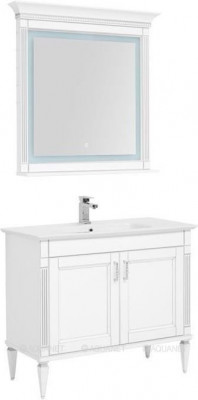 Комплект мебели для ванной Aquanet Селена 105 белый/серебро 2 дверцы (00233125)