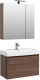 Мебель для ванной Aquanet Нью-Йорк 85 орех напольная/подвесная (00211661)  (00211661)