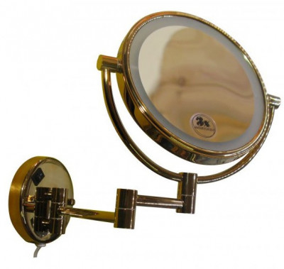 ROTPUNKT G1451 зеркало косметическое с подсветкой, золото