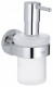 Дозатор жидкого мыла GROHE Essentials с держателем, хром (40448001)  (40448001)