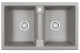 Кухонная мойка GRANULA (8101, базальт ) кварц 2 чаши прямоугольная 81х50  (8101, БАЗАЛЬТ)