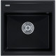 Кухонная мойка кварц Paulmark Stepia-500 PM115051-BLM черный прямоугольная 1 чаша без крыла  (PM115051-BLM)