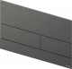 TECEsquare II Металлическая панель смыва унитаза II для системы с двойным смывом, материал металл, цвет панели/клавиш сатин, черный хром hansgrohe/AXOR (9240836)  (9240836)