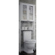 Шкаф-пенал в ванную Corozo Таормина 60 SD-00000368 над унитазом белый  (SD-00000368)