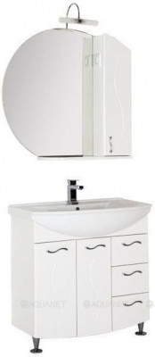 Комплект мебели для ванной Aquanet Моника 85 белый (00187567)