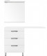 Комплект мебели Style Line Жасмин/Даллас 120 Люкс PLUS L 3 ящика, белый  (ЛС-00000642+СС-00000367+ЛС-00000644)
