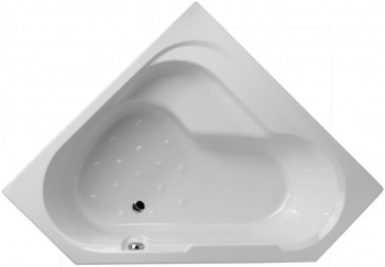 Угловая левосторонняя ванна-душ 145 х 145 см с ножками белая JACOB DELAFON BAIN-DOUCHE (E6222-00)