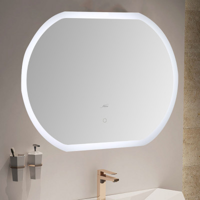 Зеркало в ванную с LED-подсветкой MELANA-8060 MLN-LED049 овальное 800х600