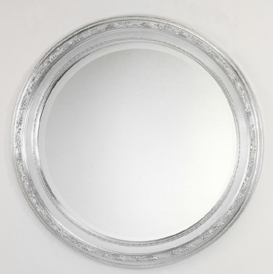 CAPRIGO PL301-S зеркало настенное в раме, круглое, серебро