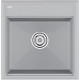 Кухонная мойка кварц Paulmark Stepia-500 PM115051-GRS серый прямоугольная 1 чаша без крыла  (PM115051-GRS)