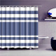 Штора для ванной Primanova Velvet, 180х200 PLE (голубой) DR-80003  (DR-80003)