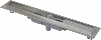Водоотводящий желоб с порогами для цельной решетки, вертикальный сток AlcaPlast APZ1106-750
