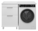 Тумба Brevita Enfida 60 под стиральную машину (белая) ENF-07060-012Я (с раковиной слева)  (УТ000016086)