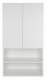 Шкаф для ванной Misty Амур 60 над стиральной машиной с полками белый 60х110 (Э-Ам08060-012)  (Э-Ам08060-012)