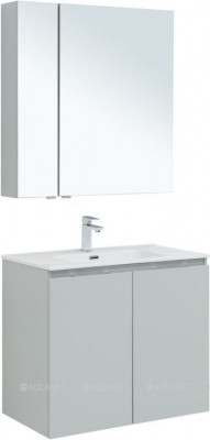 Комплект мебели для ванной Aquanet Алвита New 80 2 дверцы, серый (00274210)