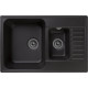 Мойка для кухни GranFest Quarz GF-Z21K черная прямоугольная искусственный мрамор  (21К черный)