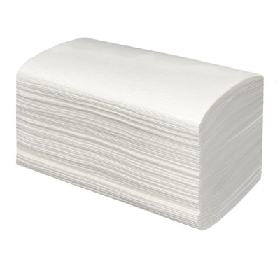 Бумажные полотенца листовые 2-слойные белые V-ТОП 4000 (20 пачек х 200 листов) MERIDA BP1401