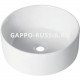 Раковина керамическая Gappo накладная круглая белая (GT106) 41x41x16,5 см  (GT106)