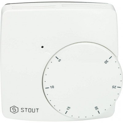 Проводной электронный термостат WFHT-BASIC со светодиодом STOUT (STE-0002-000004)