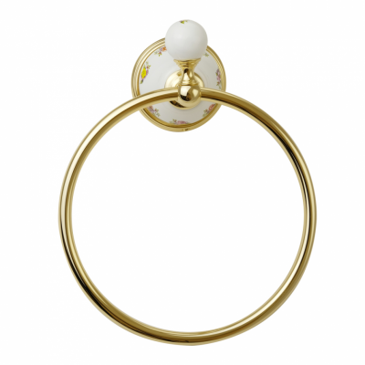 MIGLIORE Provance 17696 полотенцедержатель-кольцо, керамика с декором/золото
