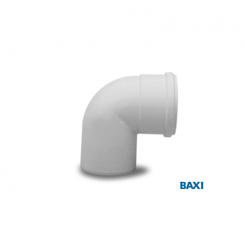 Отвод полипропиленовый 87°, диам. 80 мм для конденсационных котлов BAXI (KHG71405921)