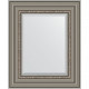 Зеркало настенное Evoform Exclusive 56х46 BY 1369 с фацетом в багетной раме Римское серебро 88 мм  (BY 1369)