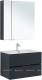 Комплект мебели для ванной Aquanet Алвита New 80 2 ящика, антрацит (00274200)  (00274200)