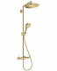 Душевая система Hansgrohe Croma Select S Showerpipe 26890990 с термостатом (золото)  (26890990)