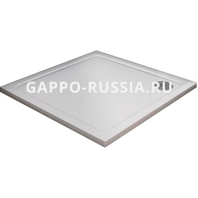 Душевой поддон Gappo прямоугольный универсальный белый (G591.8.1010) литьевой мрамор 100x100x3
