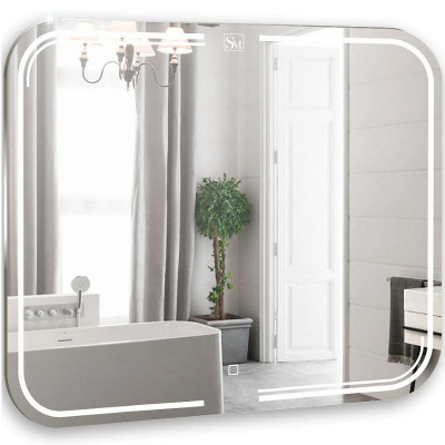 Зеркало в ванную Silver Mirrors Force 80 LED-00002524 с подсветкой с сенсорным выключателем и диммером