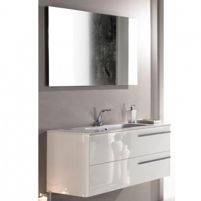 Armadi Art Moderno Luce LCL111 комплект мебели для ванной с зеркалом, белый глянец, 111 см