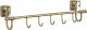 Планка с крючками для ванной (5 крючков) Savol S-006475 латунь бронза  (S-006475)