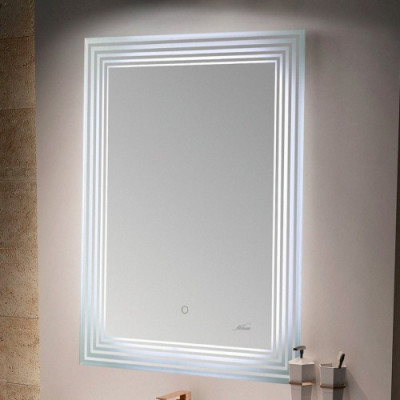 Зеркало в ванную с LED-подсветкой MELANA-6080 MLN-LED051 прямоугольное 600х800