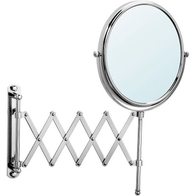 Косметическое зеркало Haiba HB6406 с увеличением (металл стекло) хром