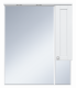 Зеркальный шкаф Misty Латте - 85 белый правый П-Лат02085-012П  (П-Лат02085-012П)