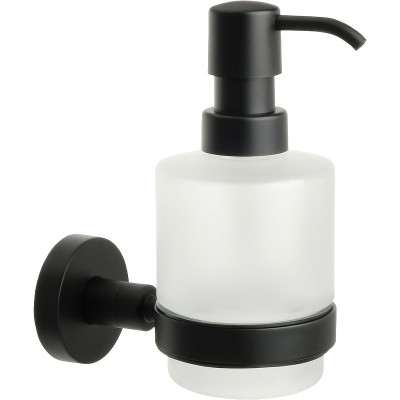 Дозатор жидкого мыла Fixsen Comfort Black FX-86012 черный матовый настенный